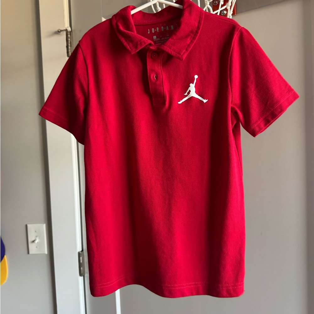 Jordan Kids Red Polo Shirt